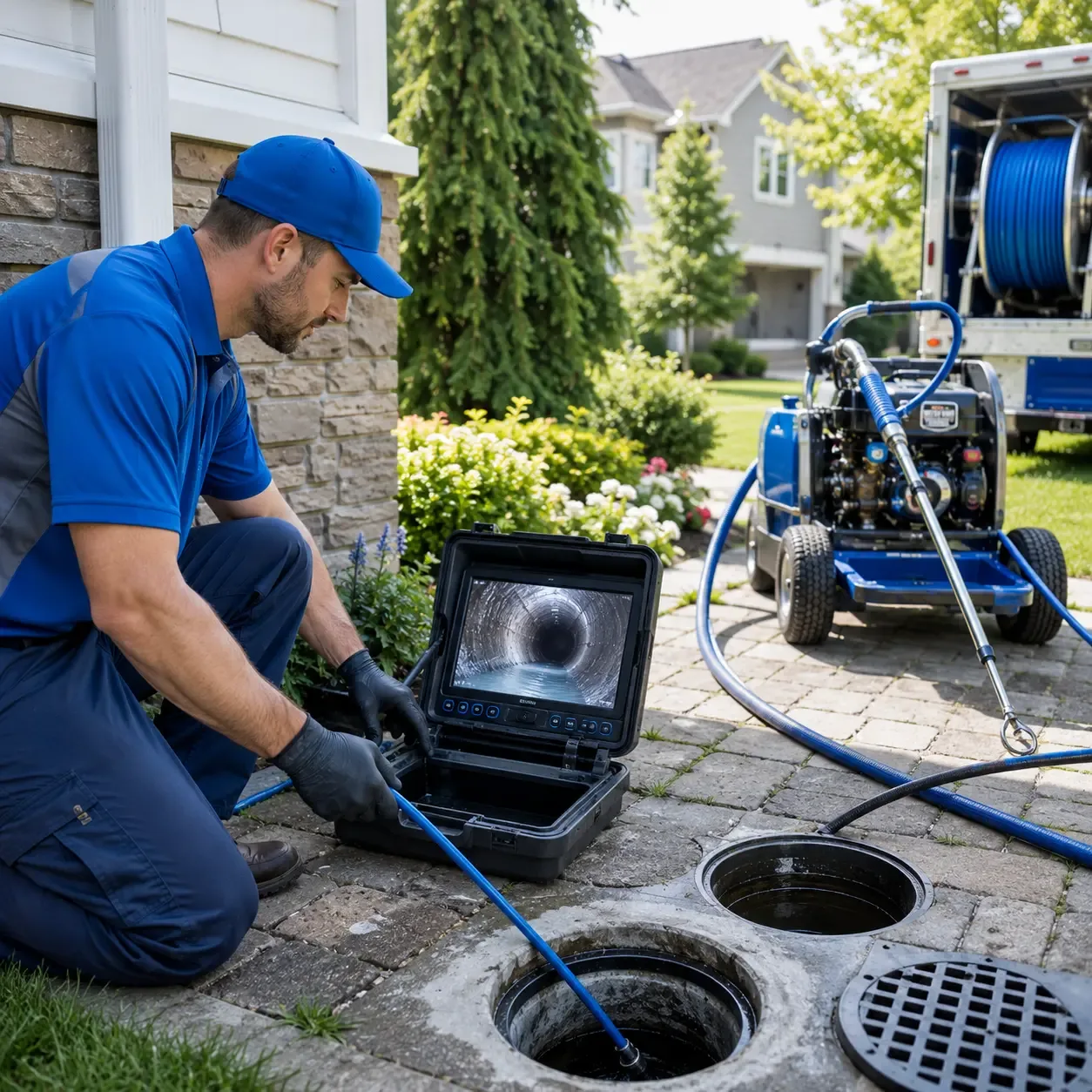 Outdoor drain cleaning professionals serving Parsons, KS